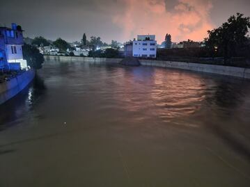 Desciende el caudal del río Tula tras desfogue de aguas del Valle de México