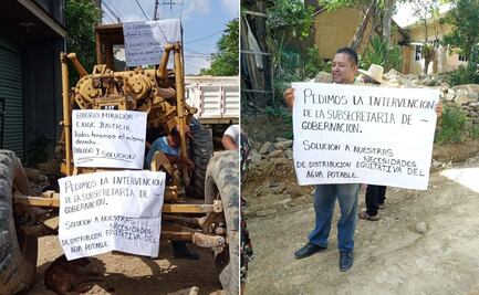 Detienen obra en Jaltocán por conflicto de acceso al agua potable