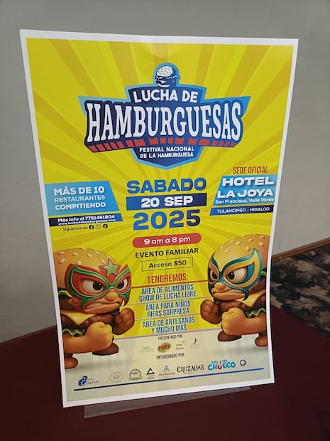 Tulancingo celebra su primer festival masivo de hamburguesas y cultura | Foto: Grisel Lira