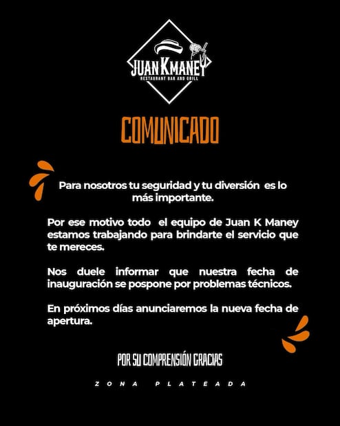 Facebook: Juan K Maney Restaurante Bar&Grill