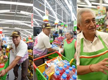 Yulay regresa a Hidalgo para regalar despensas a empacadores de Aurrera