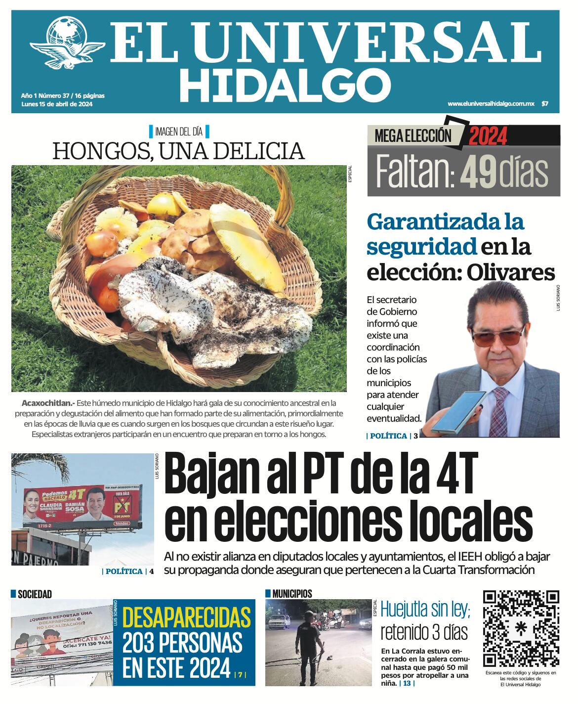 El Universal Hidalgo 150424