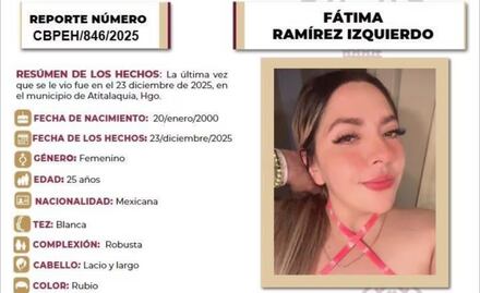 Localizan sin vida a joven reportada como desaparecida en Atitalaquia