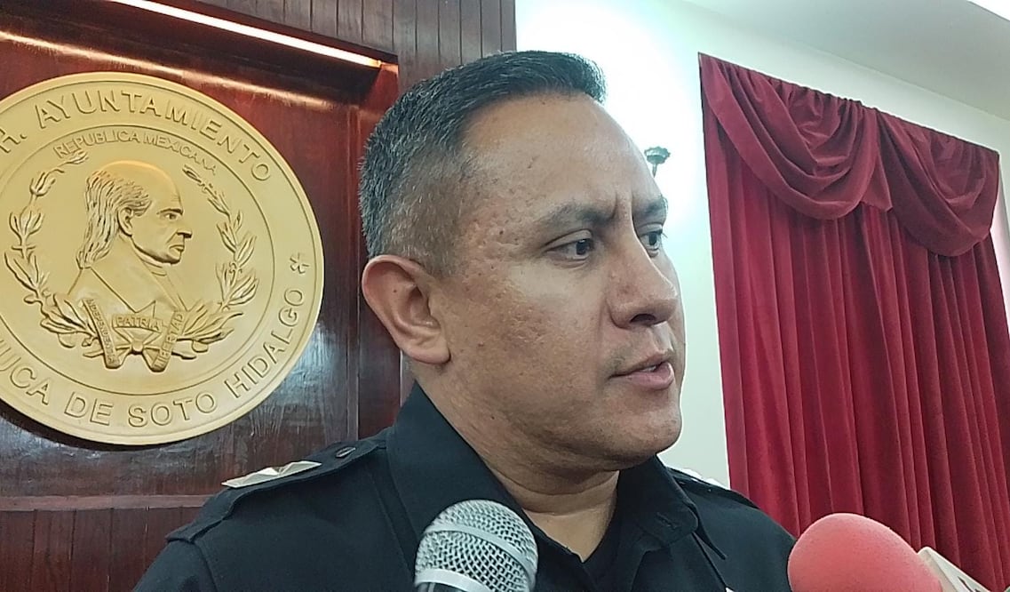 Oscar Sánchez López, director de Seguridad Pública, Tránsito y Vialidad de Pachuca I Foto: Lourdes Naranjo