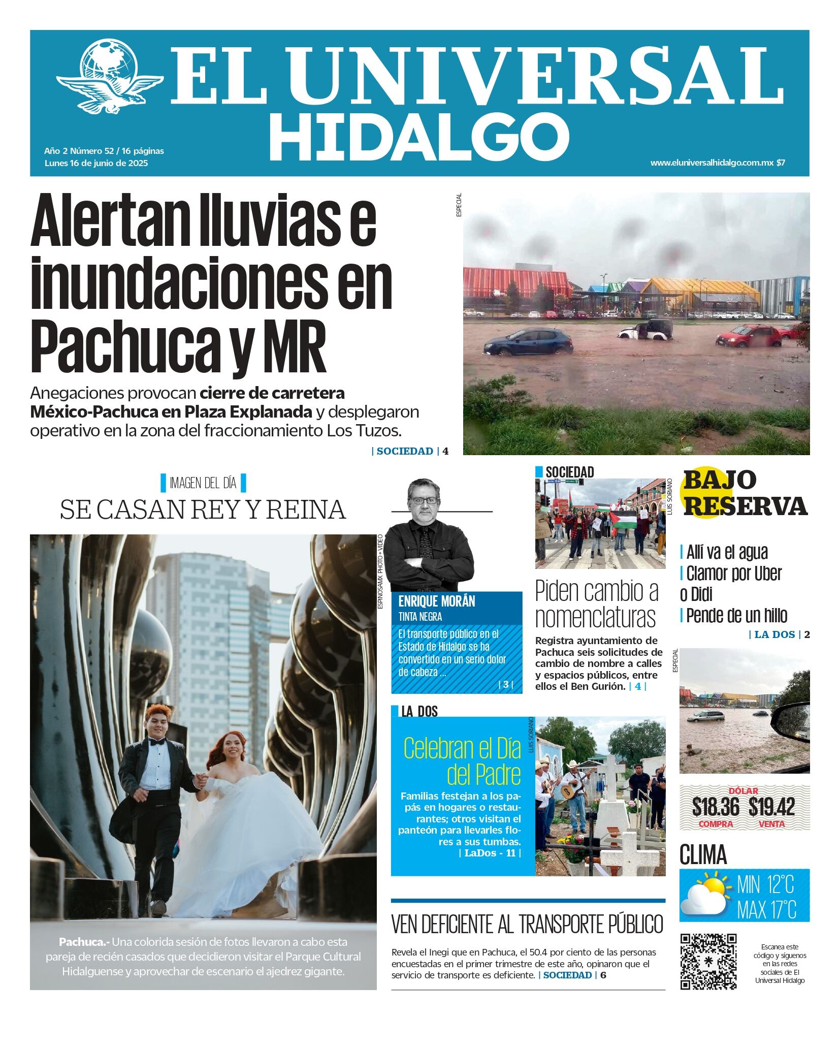 El Universal Hidalgo 16/06/25