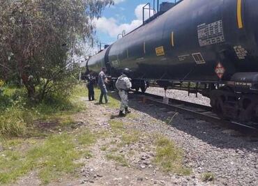 Falla robo de combustible a vagón del tren