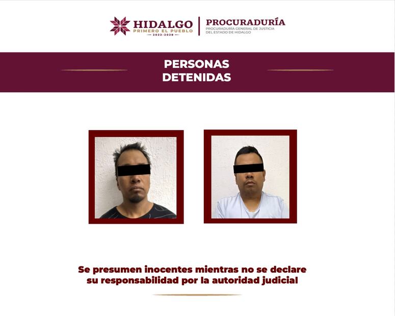Detienen a dos personas con presunta droga y armas en Mineral de la Reforma | Fotos: PGJEH