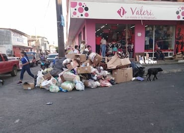 Huejutla entre la basura; camiones recolectores no sirven