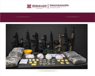Cateo en Ajacuba termina con cinco detenidos y armas aseguradas