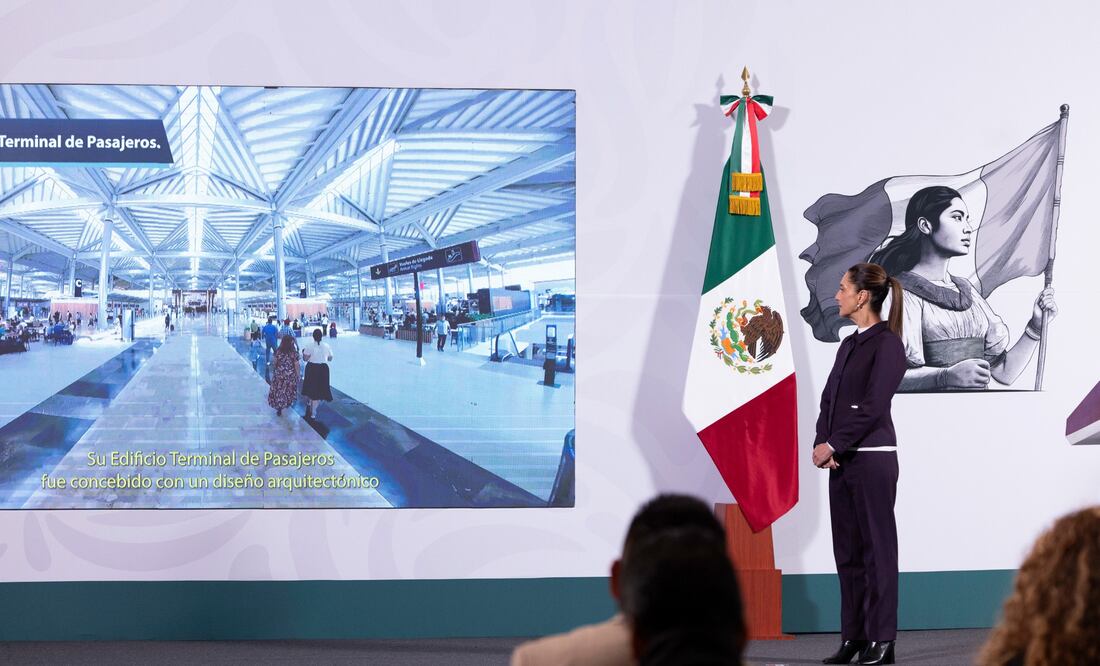 La presidenta de México, Claudia Sheinbaum, en su conferencia de este viernes 20 de diciembre de 2024 en Palacio Nacional | Foto: Especial