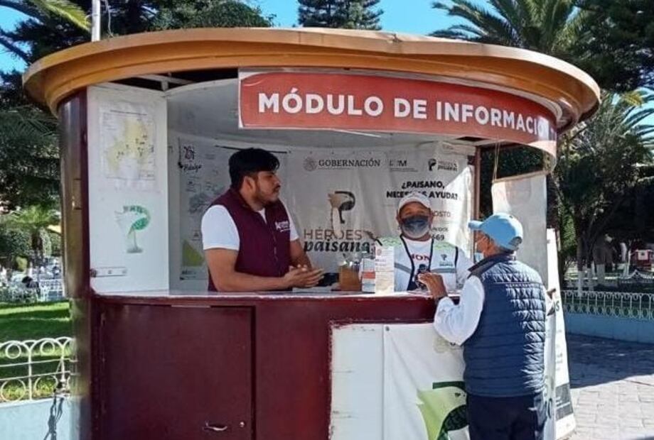 Instalados los módulos del programa Héroes paisanos en Ixmiquilpan y Actopan | Foto: Especial
