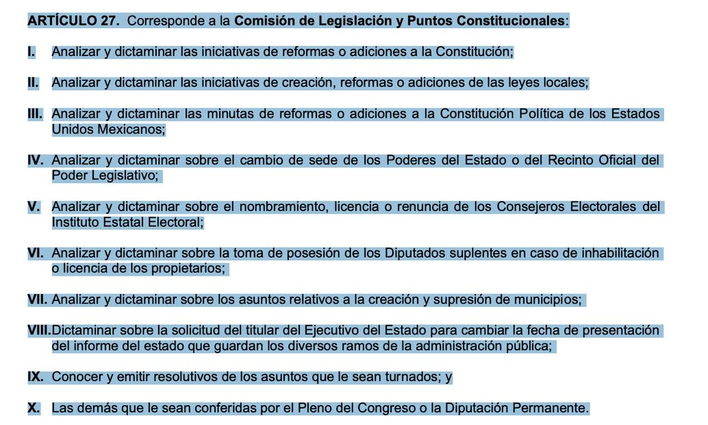 Ley Orgánica del Poder Legislativo