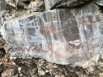 Pinturas rupestres de Banzhá, el legado prehispánico oculto entre los cerros de Tecozautla