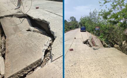 Se registra socavón en tramo Coacuilco-Orizatlán