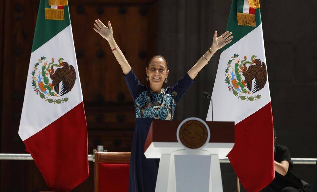 La presidenta de México, Claudia Sheinbaum, realiza asamblea-festival en el Zócalo de la Ciudad de México.
Domingo 9 marzo 2025. Foto: Agencia EL UNIVERSAL/Diego Simón Sánchez/LCG
