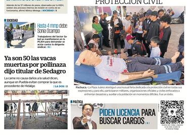 Portada El Universal Hidalgo 230224
