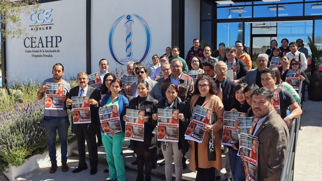 Hidalgo refuerza campaña contra el sarampión; Salud invita a hospitales privados a sumarse a la vacunación infantil | Foto: SSH