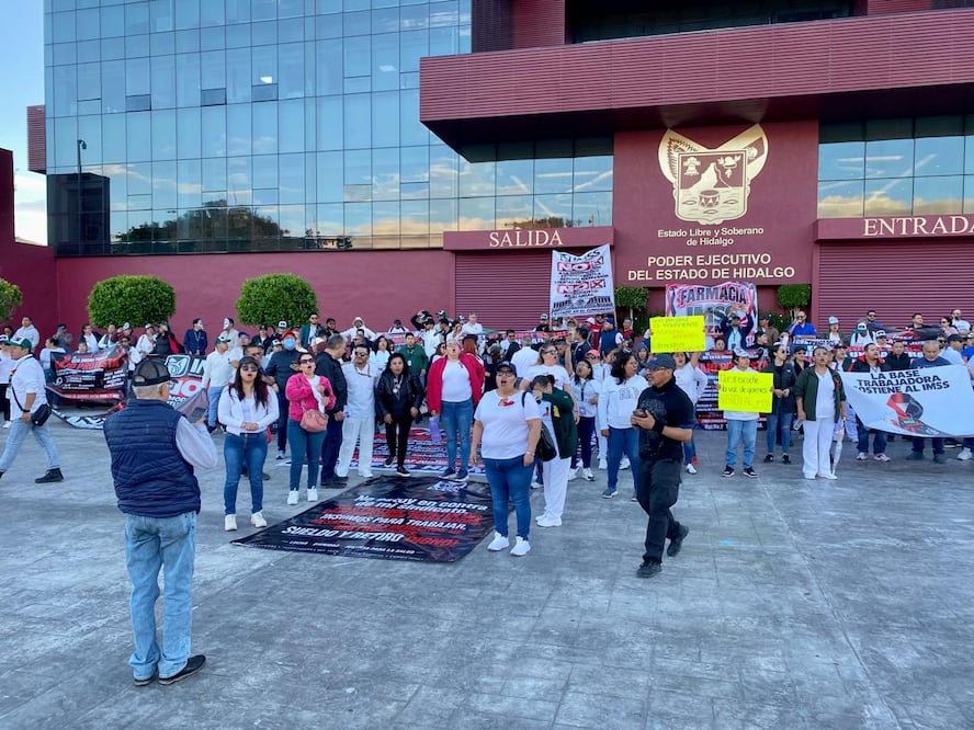 Trabajadores del IMSS en Hidalgo definen si aceptan el aumento salarial de 2.9% | Foto: Luis Soriano