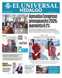 El Universal Hidalgo 23/12/25