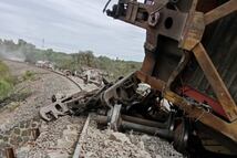 Se descarrila tren en Huichapan
