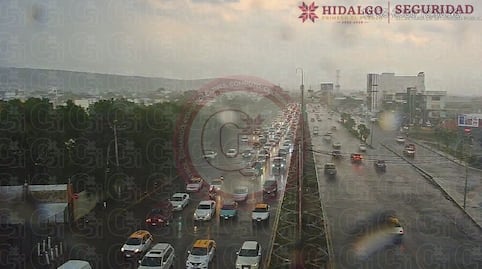 Lluvias provocan afectaciones viales en la zona metropolitana de Pachuca