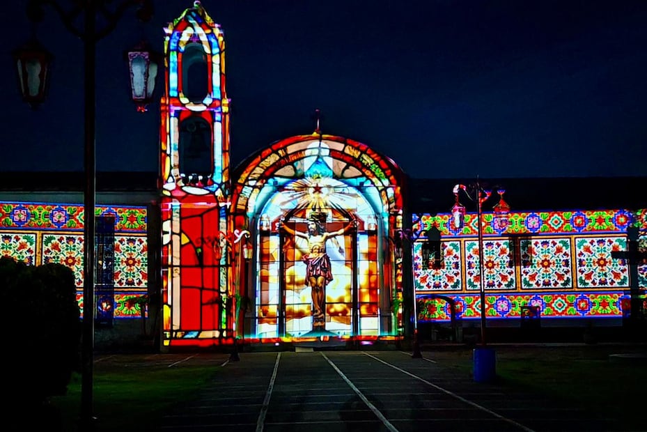 Hidalgo proyecta su historia en luz y color con videomapping en Pueblos Mágicos | Foto: Turismo Hidalgo