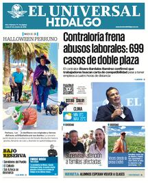Portada El Universal Hidalgo 27/10/25