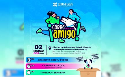Hidalgo promueve el bienestar animal con la carrera “Corre con tu Amigo”