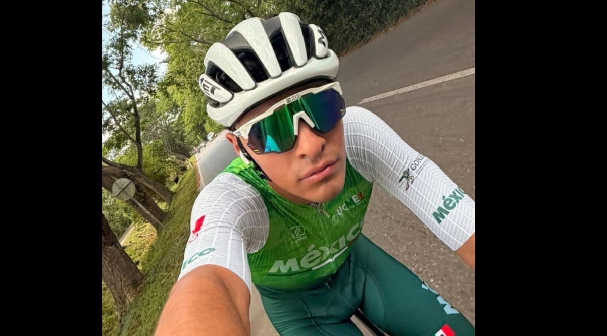 Santiago García Peláez logró el tercer puesto en la categoría Juvenil C I Foto: Fb Asociación de Ciclismo de Jóvenes Hidalguenses