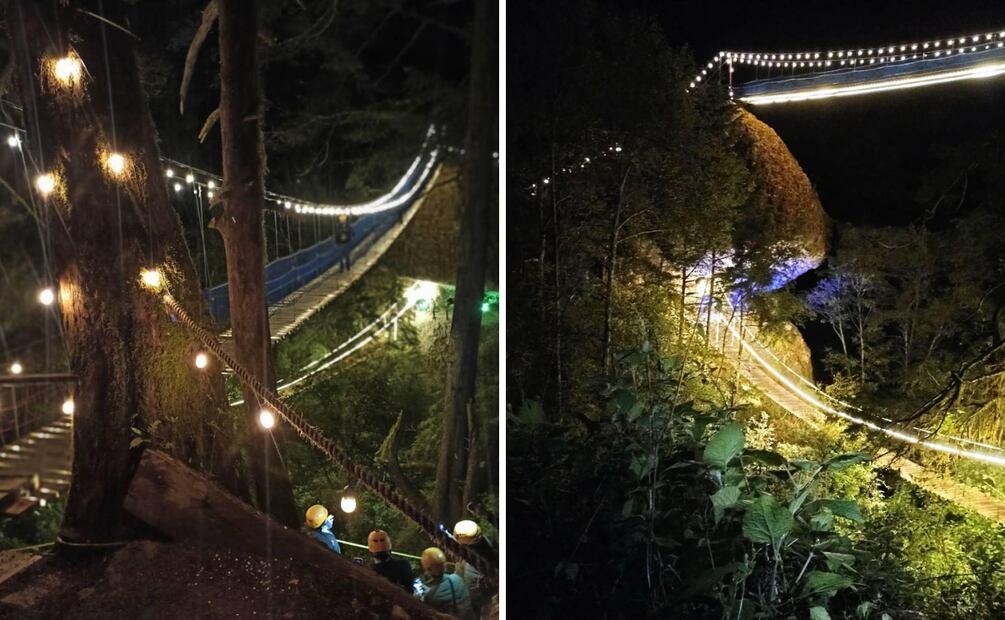 Mineral del Chico estrena el puente colgante más largo de Hidalgo, una experiencia en la Comarca Minera | Facebook: Hidalgo Mágico