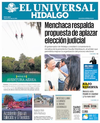 Portada El Universal Hidalgo 21526