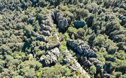 El Contadero, el laberinto de piedra que sorprende a visitantes en Mineral del Chico