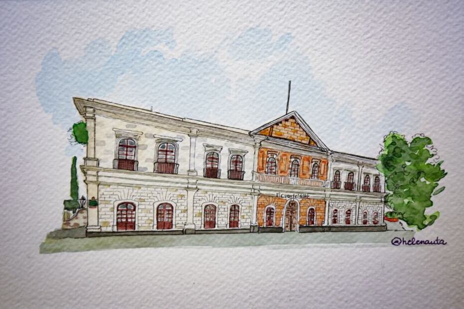 Pachuca en acuarela: una mirada artística que revive la memoria de la ciudad | Foto: UAEH