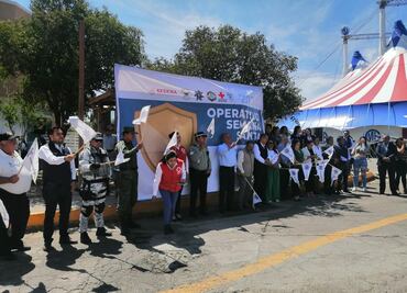 Inicio operativo de semana Santa en Tulancingo