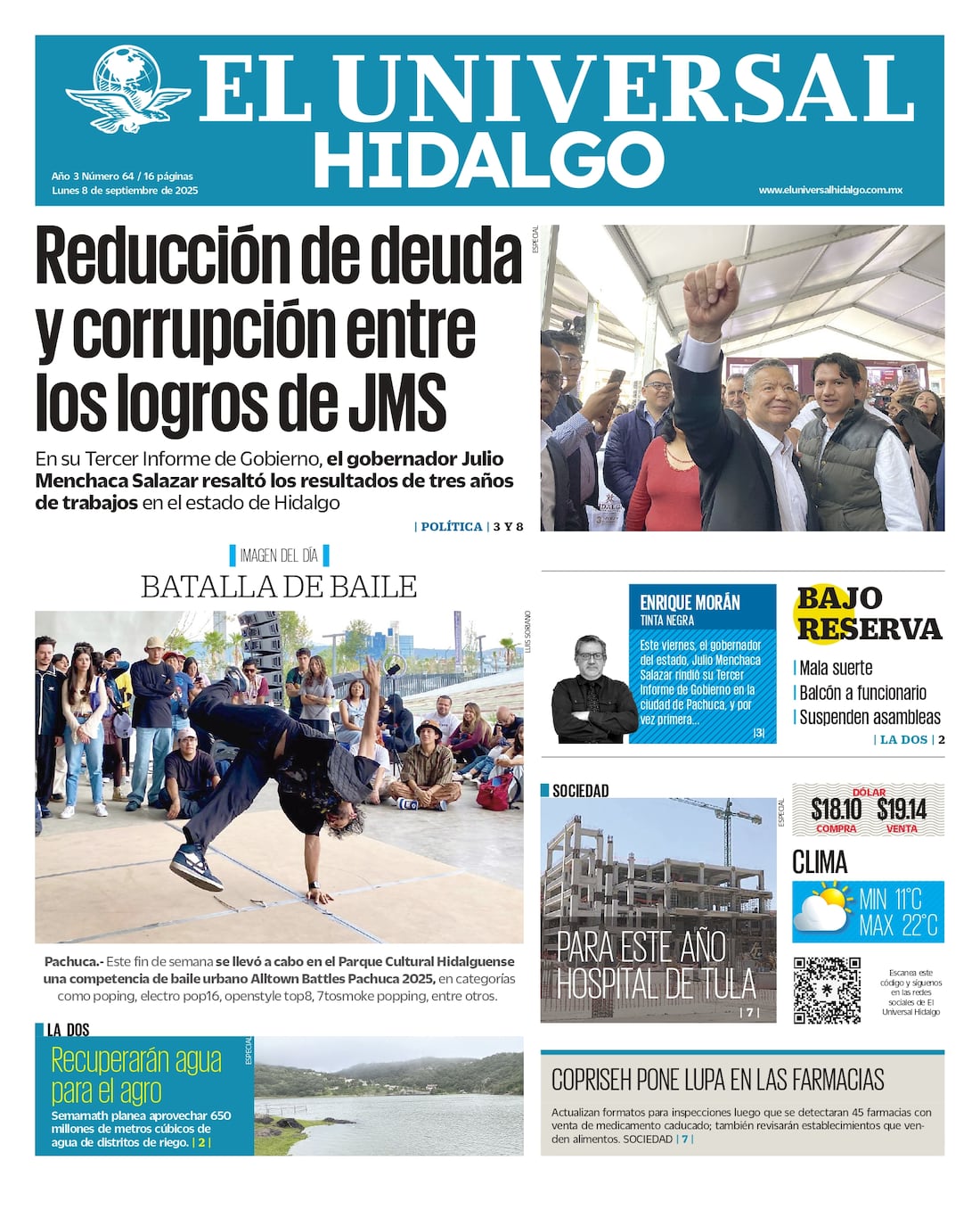 El Universal Hidalgo 8/09/25