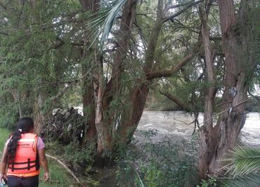 Suman 8 días que vecino de Ixmiquilpan cayó al río Tula y aún no es localizado