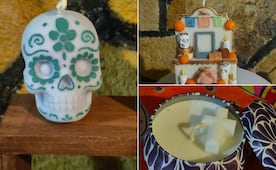 Velas que huelen a Día de Muertos: Ana Luisa convierte la tradición en artesanías aromáticas