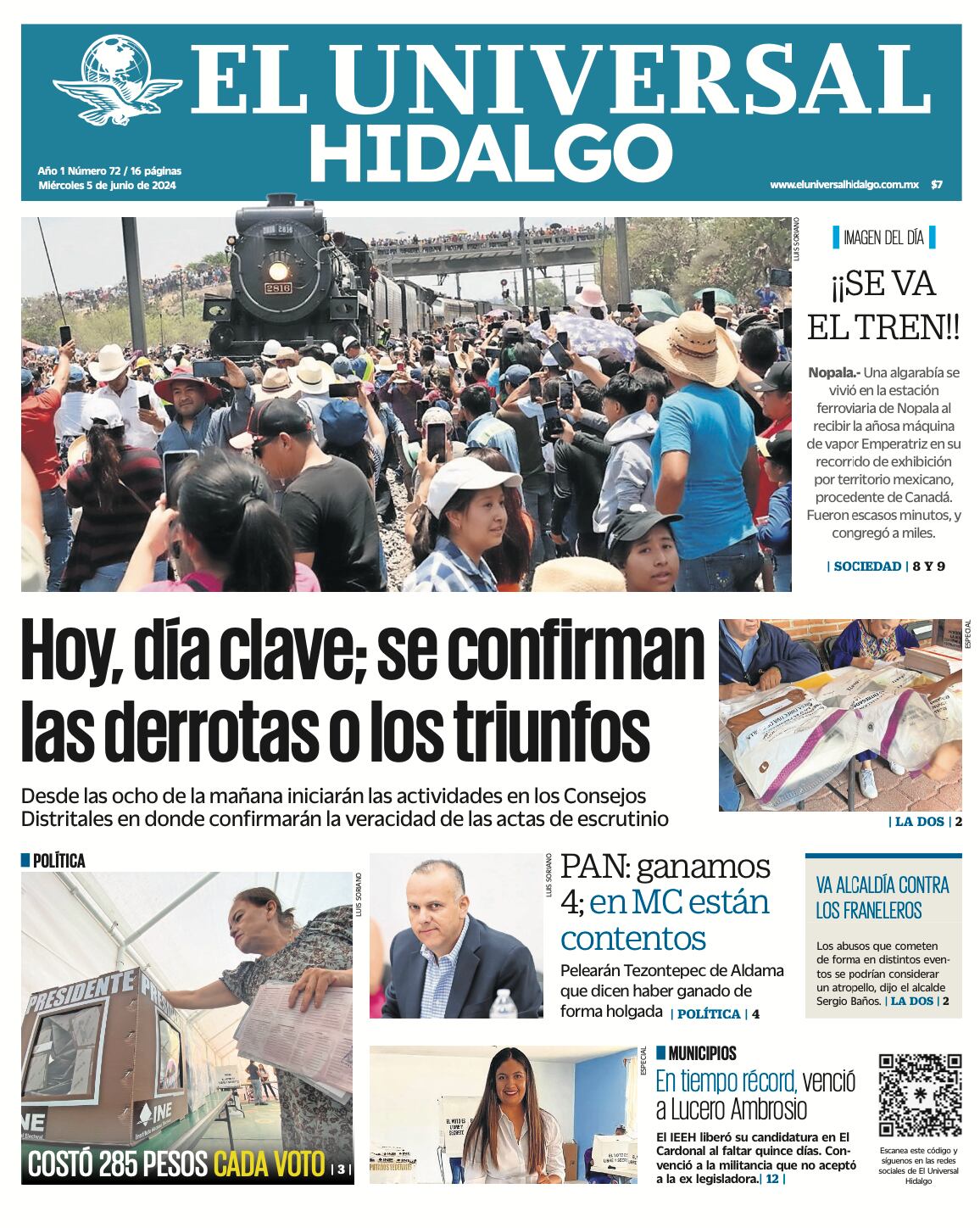 El Universal Hidalgo  05 de junio de 2024