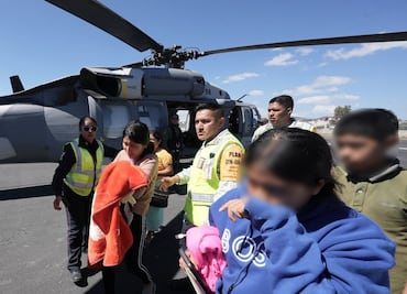 Gobierno de Hidalgo ha trasladado a 117 personas por vía aérea desde comunidades afectadas por lluvias