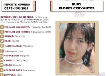 Reportan desaparición de quinceañera en Mineral de la Reforma