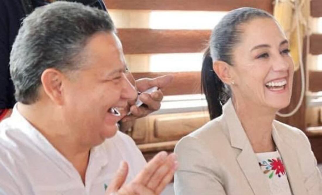 Julio Menchaca felicitó a Claudia Sheinbaum Foto: Julio Menchaca