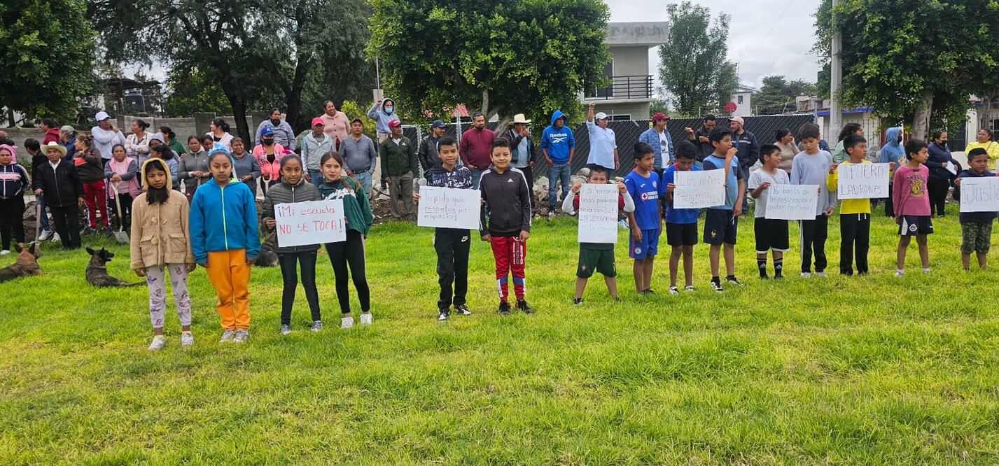 Ante la disputa de un predio escolar que pretenden apropiarse ejidatarios de Dengantzha, la Secretaría de Educación Pública de Hidalgo (SEPH) pidió a la Secretaría de Gobierno estatal que intervenga en el conflicto I Foto: Especial