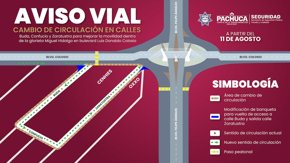 Toma nota, estos será la nueva circulación en las calles aledañas a la Glorieta Miguel Hidalgo I Redes Sociales Jorge Reyes
