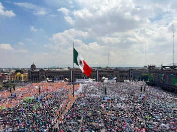 Sheinbaum celebra su primer año de gobierno en el Zócalo
