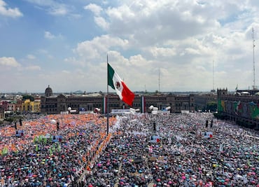 Sheinbaum celebra su primer año de gobierno en el Zócalo