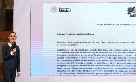 En carta, Sheinbaum responde a Trump sobre imposición de aranceles a México; “A un arancel vendrá otro”, señala 