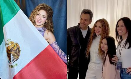 Eugenio Derbez presume su encuentro con Shakira; la colombiana lo recibe antes de su cuarto concierto en el estadio GNP 