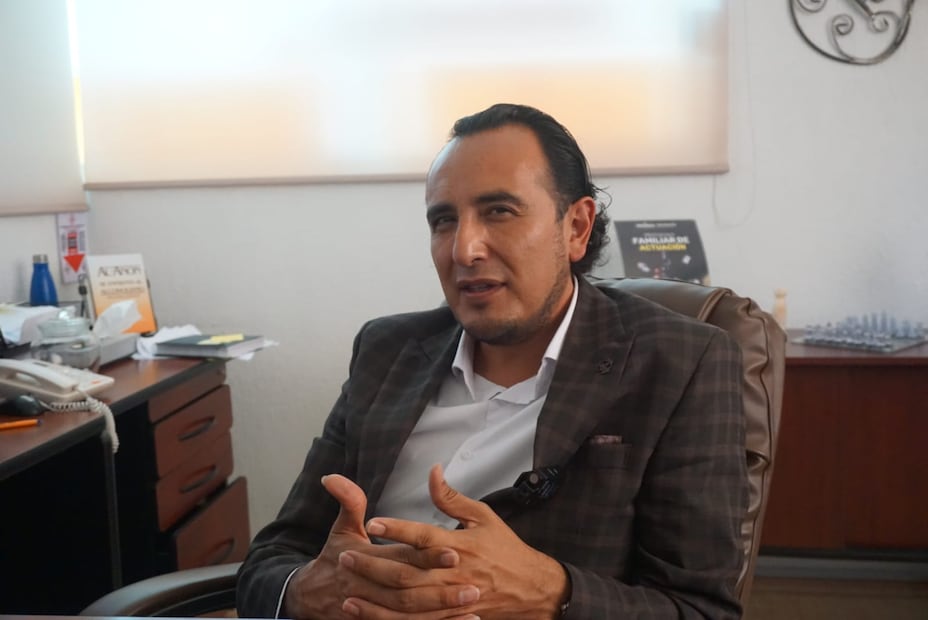 Juan Alfonso Espino Canales, director del Centro Comunitario de Salud Mental y Adicciones (Cecosama) en Pachuca
