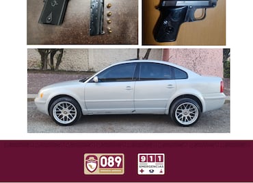 Detienen a dos hombres en operativos de seguridad con armas de fuego en Hidalgo