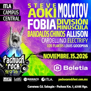Steve Aoki y Molotov encabezarán el Pachuca Rock Fest 2026